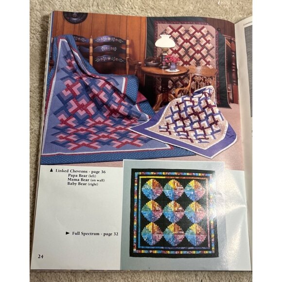 Weekend Log Cabin Quilts Book By Marti Michell & Rita Weiss Detailed Patterns - Picture 5 of 5